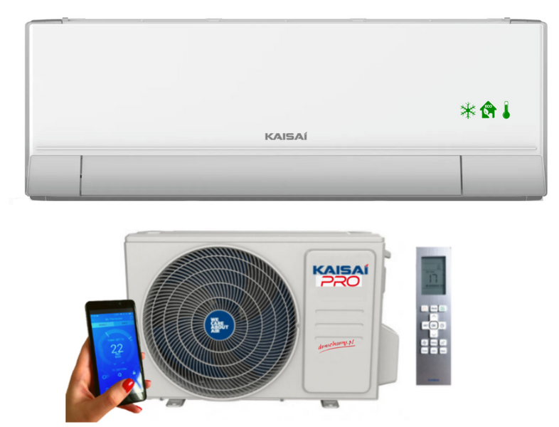Klimatyzator ścienny Kaisai Pro Heat 3,5 kW R32 nowość Pompa ciepła powietrze - powietrze