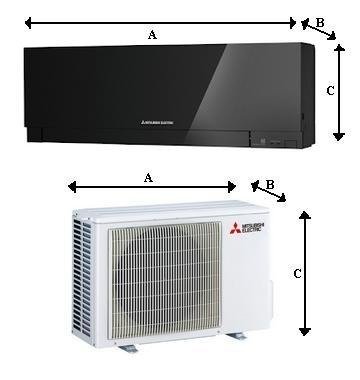 Klimatyzator ścienny Mitsubishi Electric Black Premium 3,5kW Pompa ciepła powietrze - powietrze