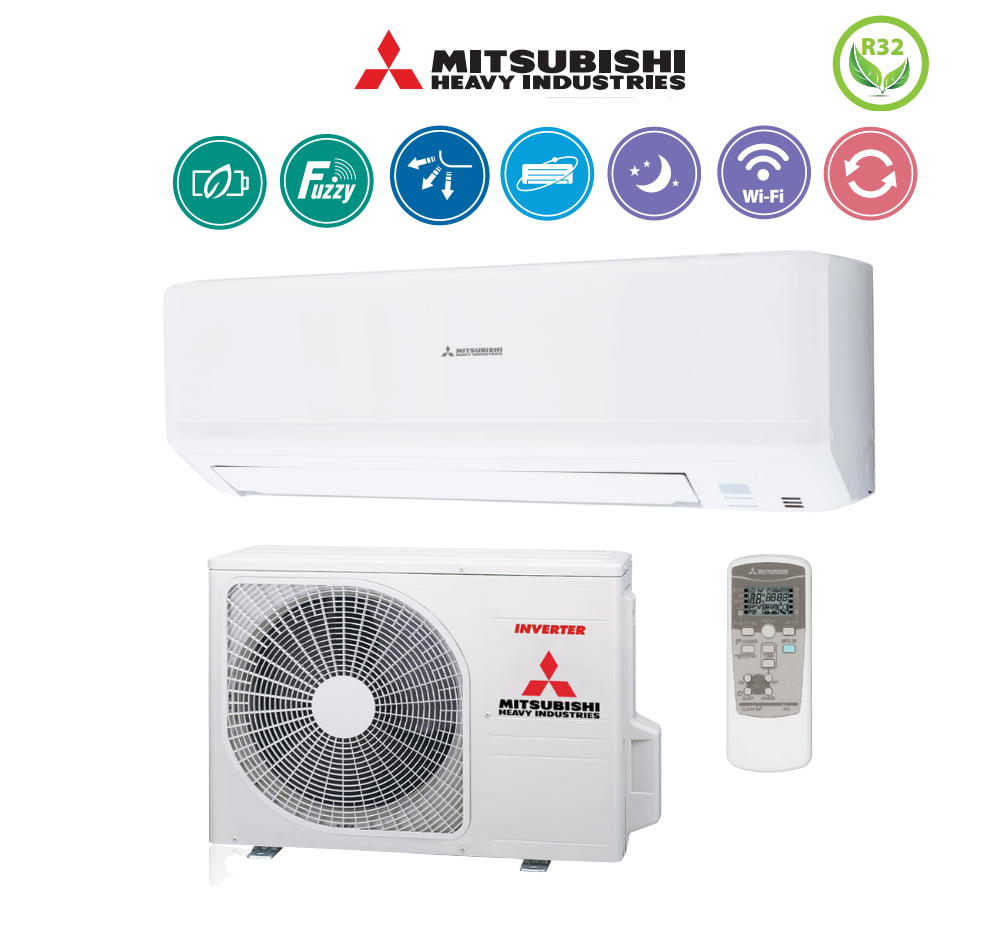 Klimatyzator ścienny Mitsubishi Heavy Standard 2,5 kW Pompa ciepła powietrze - powietrze