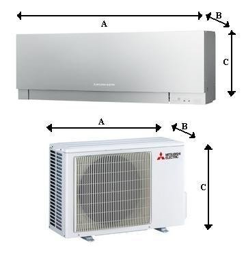 Klimatyzator ścienny Mitsubishi Electric Silver Premium 4,2kW Pompa ciepła powietrze - powietrze