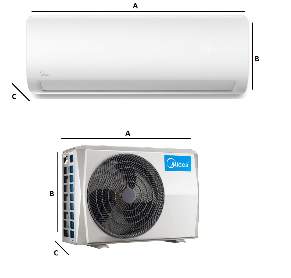 Klimatyzator ścienny Midea XTREME SAVE WARMER 2,6kW Pompa ciepła powietrze - powietrze