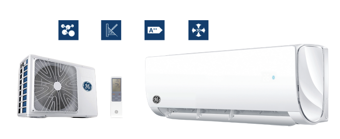 Klimatyzator ścienny GE-APPLIANCES PRIME+ 7,0kW R32 Pompa ciepła powietrze - powietrze