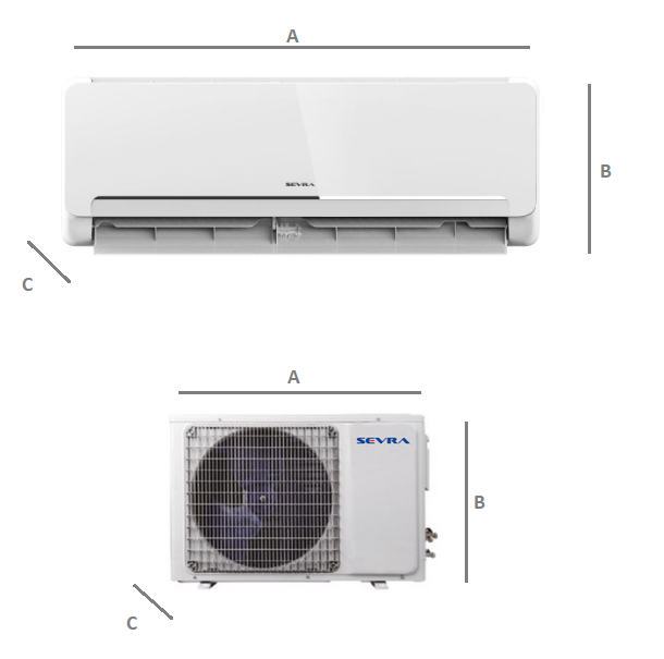 Klimatyzator ścienny SEVRA Ecomi 5,2kW Pompa ciepła powietrze - powietrze