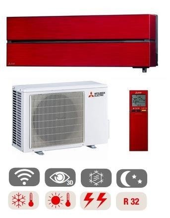 Klimatyzator ścienny Mitsubishi Electric Ruby Red Diamond 2,5kW Pompa ciepła powietrze - powietrze