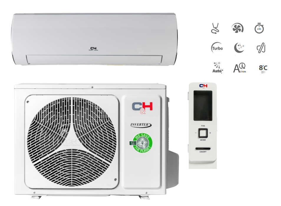 Klimatyzator ścienny COOPER&HUNTER DAYTONA 5,2kW biały Pompa ciepła powietrze - powietrze