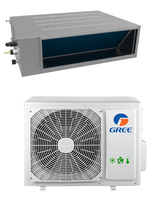 Klimatyzator kanałowy GREE GUD140PHS1/A-S + GUD140W1/NhA-X 13,4kW U-Match Plus