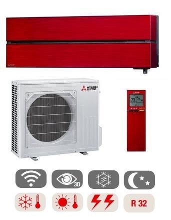 Klimatyzator ścienny Mitsubishi Electric Ruby Red Diamond 5,0kW Pompa ciepła powietrze - powietrze