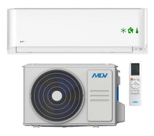 Klimatyzator ścienny MDV Oasis 2,6kW ZOP-09N8-A1 idealny do grzania