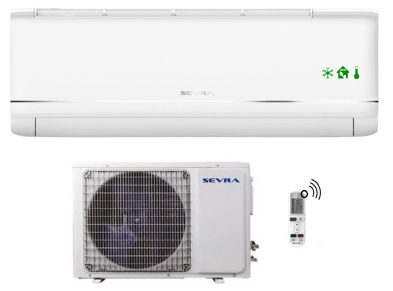 Klimatyzator ścienny SEVRA Premium 3,5kW R32 Nowość Pompa ciepła powietrze - powietrze