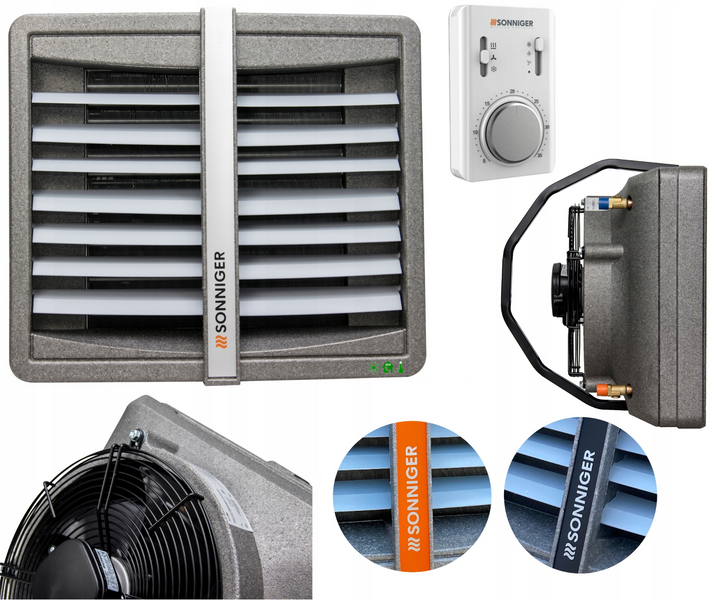 Nagrzewnica wodna SONNIGER Heater CONDENS CR2 15-50kW 3w1